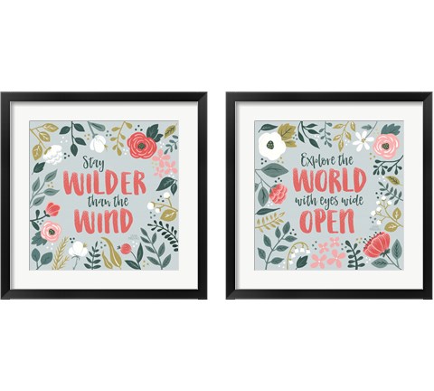Wildflower Daydreams 2 Piece Framed Art Print Set by Laura Marshall