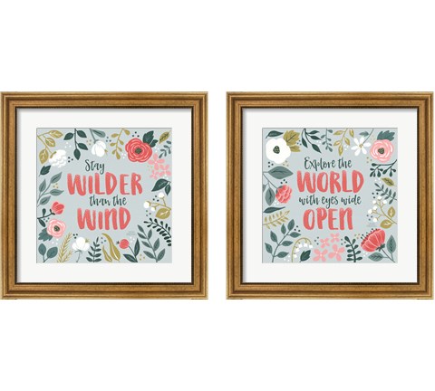 Wildflower Daydreams 2 Piece Framed Art Print Set by Laura Marshall