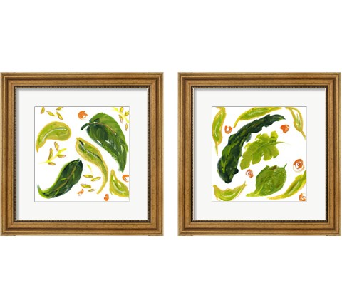 Spring Green Botanical 2 Piece Framed Art Print Set by Pamela J. Wingard