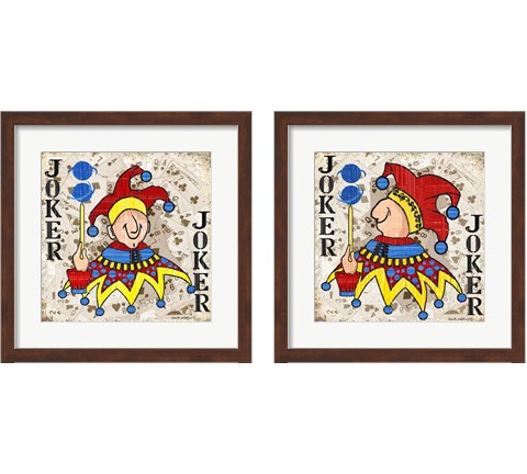 Playing Cards 2 Piece Framed Art Print Set by Anita Phillips