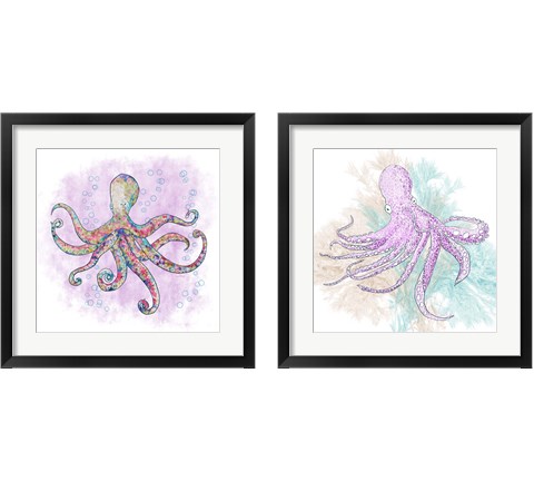 Octopus 2 Piece Framed Art Print Set by Ramona Murdock