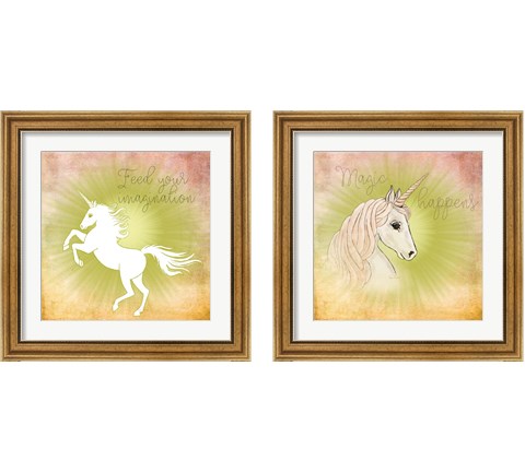 Unicorn 2 Piece Framed Art Print Set by Ramona Murdock
