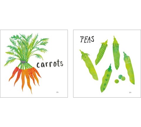 Kitchen Garden 2 Piece Art Print Set by Melissa Averinos