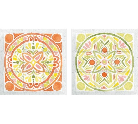 Citrus Tile 2 Piece Art Print Set by Wild Apple Portfolio
