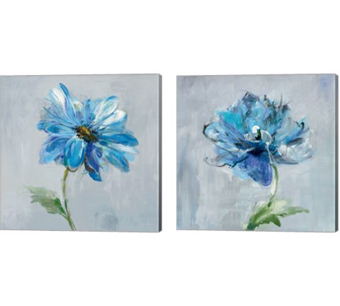 Floral Bloom 2 Piece Canvas Print Set by Danhui Nai
