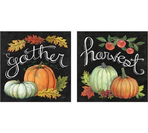 Autumn Harvest 2 Piece Art Print Set by Mary Urban