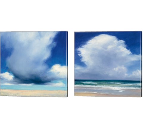 Beach Clouds 2 Piece Canvas Print Set by Julia Purinton