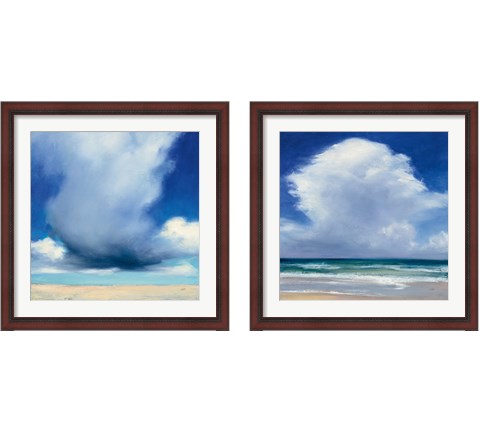 Beach Clouds 2 Piece Framed Art Print Set by Julia Purinton