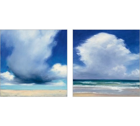 Beach Clouds 2 Piece Art Print Set by Julia Purinton
