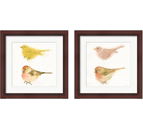 Watercolor Birds 2 Piece Framed Art Print Set by Shirley Novak