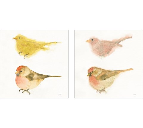 Watercolor Birds 2 Piece Art Print Set by Shirley Novak