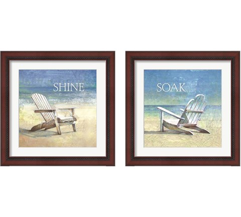Soak & Shine 2 Piece Framed Art Print Set by Cloverfield & Co