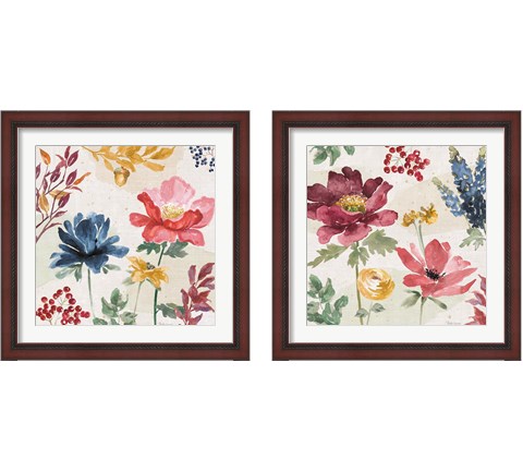 Watercolor Fall  2 Piece Framed Art Print Set by Beth Grove