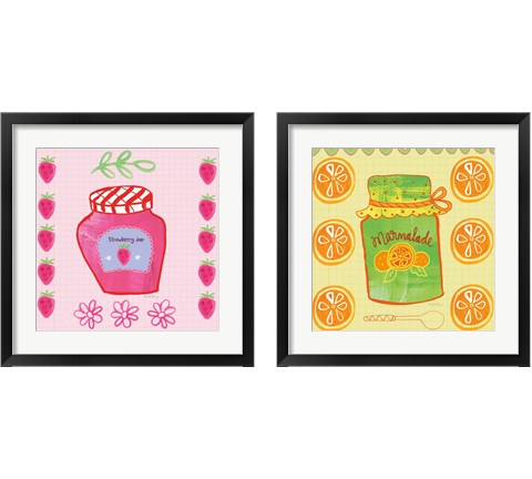 Pretty Jams and Jellies 2 Piece Framed Art Print Set by Farida Zaman