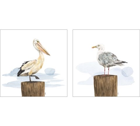 Birds of the Coast 2 Piece Art Print Set by Tara Reed