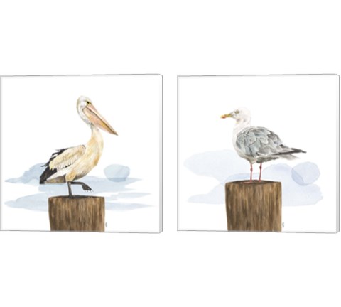 Birds of the Coast 2 Piece Canvas Print Set by Tara Reed