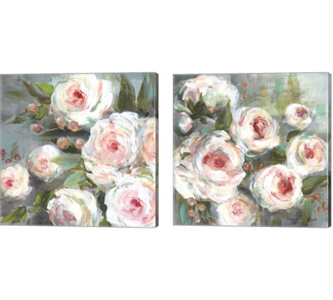 Pink Blooms 2 Piece Canvas Print Set by Tre Sorelle Studios