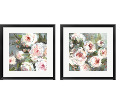 Pink Blooms 2 Piece Framed Art Print Set by Tre Sorelle Studios