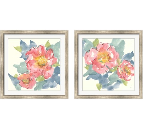 Peony in the Pink 2 Piece Framed Art Print Set by Chris Paschke