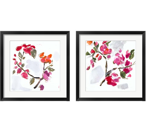 Spring Floral 2 Piece Framed Art Print Set by L. Hewitt