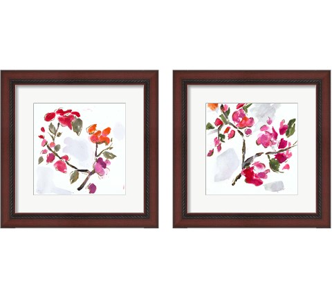 Spring Floral 2 Piece Framed Art Print Set by L. Hewitt