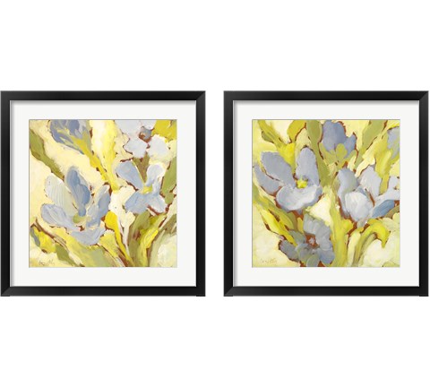 Begonia Bleu 2 Piece Framed Art Print Set by Lanie Loreth