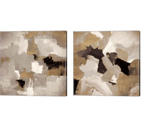 Muted Abstract 2 Piece Canvas Print Set by Lanie Loreth