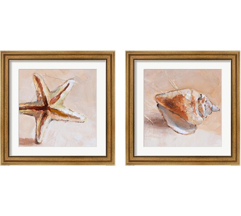 Copper Sea Life 2 Piece Framed Art Print Set by Lanie Loreth