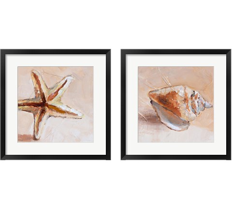 Copper Sea Life 2 Piece Framed Art Print Set by Lanie Loreth