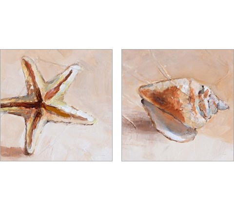 Copper Sea Life 2 Piece Art Print Set by Lanie Loreth