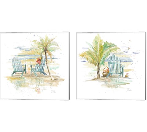 Happy Place 2 Piece Canvas Print Set by Patricia Pinto
