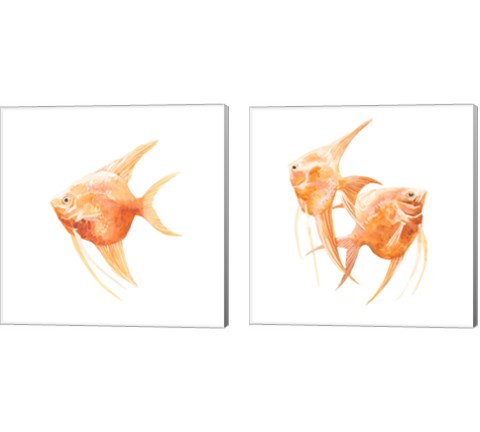 Discus Fish 2 Piece Canvas Print Set by Emma Scarvey