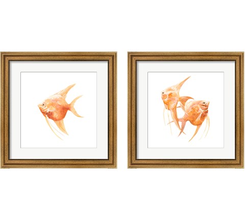 Discus Fish 2 Piece Framed Art Print Set by Emma Scarvey