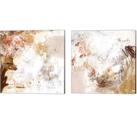 Blush & Umber 2 Piece Canvas Print Set by Victoria Borges
