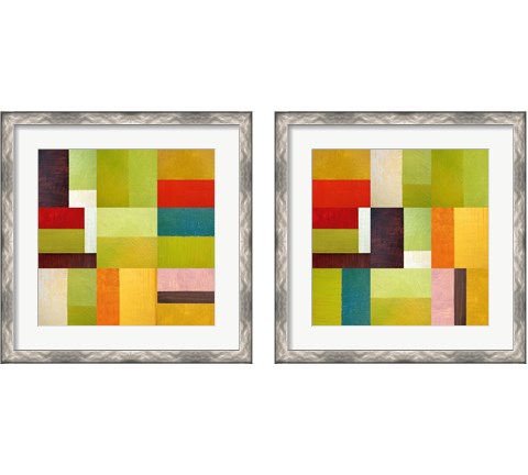 Color Study Abstract 2 Piece Framed Art Print Set by Michelle Calkins
