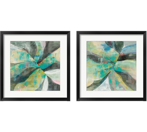 In the Valley Abstract 2 Piece Framed Art Print Set by Danhui Nai