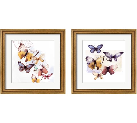 Butterfly Fly Away 2 Piece Framed Art Print Set by Posters International Studio