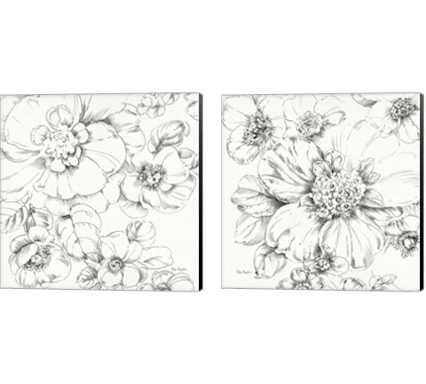 Summer Bloom 2 Piece Canvas Print Set by Lisa Audit