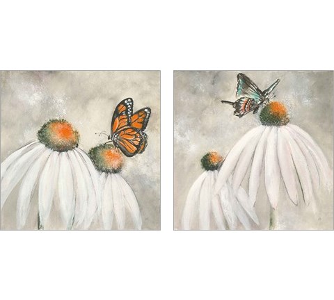 Butterflies are Free 2 Piece Art Print Set by Chris Paschke