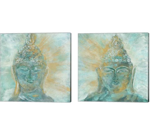 Buddha Bright 2 Piece Canvas Print Set by Chris Paschke