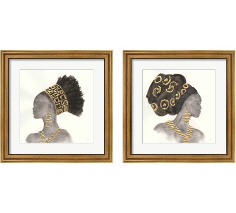 Headdress Beauty 2 Piece Framed Art Print Set by Chris Paschke