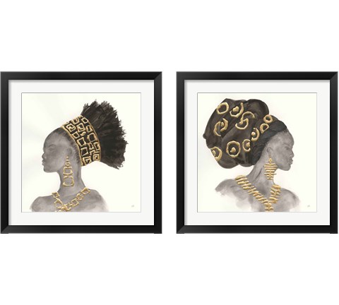 Headdress Beauty 2 Piece Framed Art Print Set by Chris Paschke