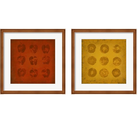 All Lined Up Fruit 2 Piece Framed Art Print Set by Lanie Loreth