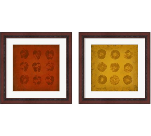 All Lined Up Fruit 2 Piece Framed Art Print Set by Lanie Loreth