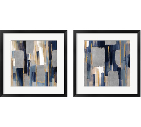 Indigo Woodlands 2 Piece Framed Art Print Set by Lanie Loreth