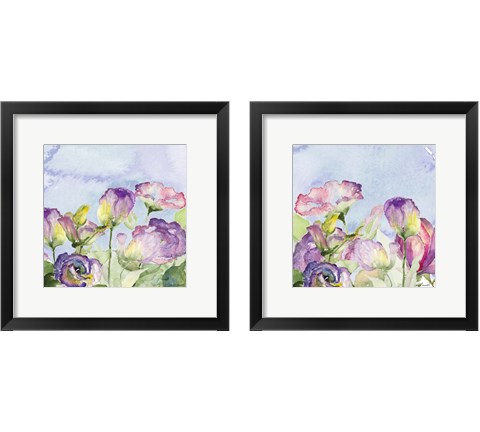 Purple Garden 2 Piece Framed Art Print Set by Lanie Loreth