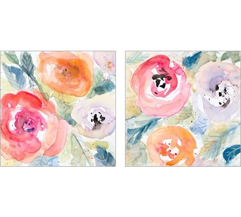 Blooms Abound 2 Piece Art Print Set by Lanie Loreth