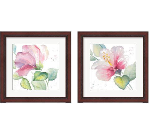 Fragrant Hibiscus 2 Piece Framed Art Print Set by Lanie Loreth