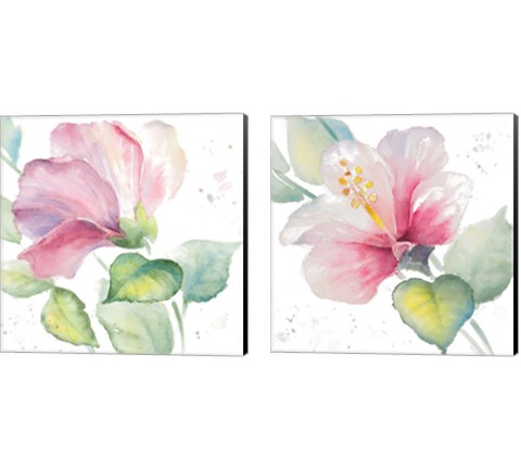 Fragrant Hibiscus 2 Piece Canvas Print Set by Lanie Loreth