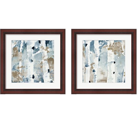 Blue Upon the Hill Square 2 Piece Framed Art Print Set by Lanie Loreth